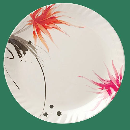 White Glass Plate