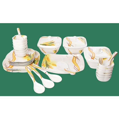 Glass Square Dinner Set