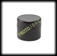 Black 135 Ml Plastic Cream Jar