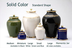 Pottery Ashes Urn - Standard Shape