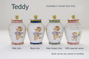 Pottery Ashes Urn - Teddy