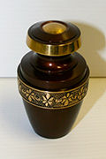 Red Brass Keepsake Urn