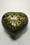 Black Heart Keepsake Urn