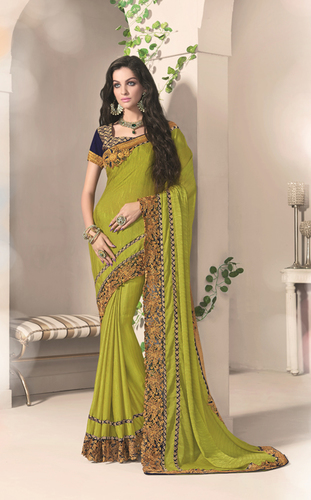Designer Fancy Embroderied Saree
