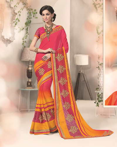 Designer Fancy Embroderied Saree