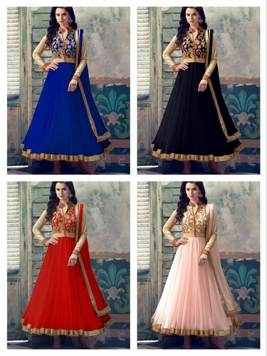 QUEEN Georgette Embroidery Anarkali Suits