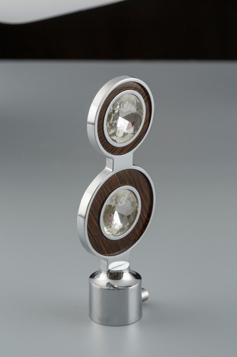 Curtain Brackets - Stainless Steel, Silver Finish | Alluring Look, Easy to Clean, Unique Pattern, Beautiful Design