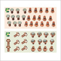 Hexagonal Bimetal Contact Rivets