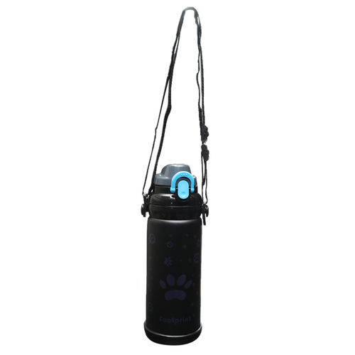 Polo Lifetime Trendy 011 800 ML Vacuum Bottle - Stainless Steel, 25x8 cm, Black | Vacuum Insulated, Screw Cap, Portable, Durable Design