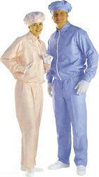 Blue And Cream Anti Static Esd Clean Room Body Suits