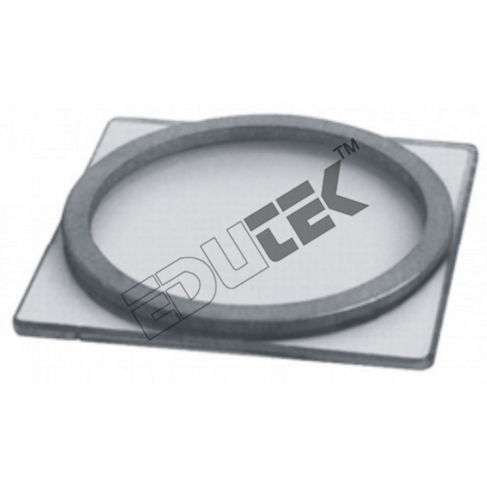 Brass Ring Mould - 100mm Dia. X 5mm Deep With 5â° Internal Taper, Complete Glass Plate | Durable Brass Material For Accurate Plaster Soundness Testing