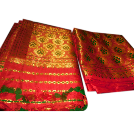Pat Silk with Jodi and cotton thread mekhela sador