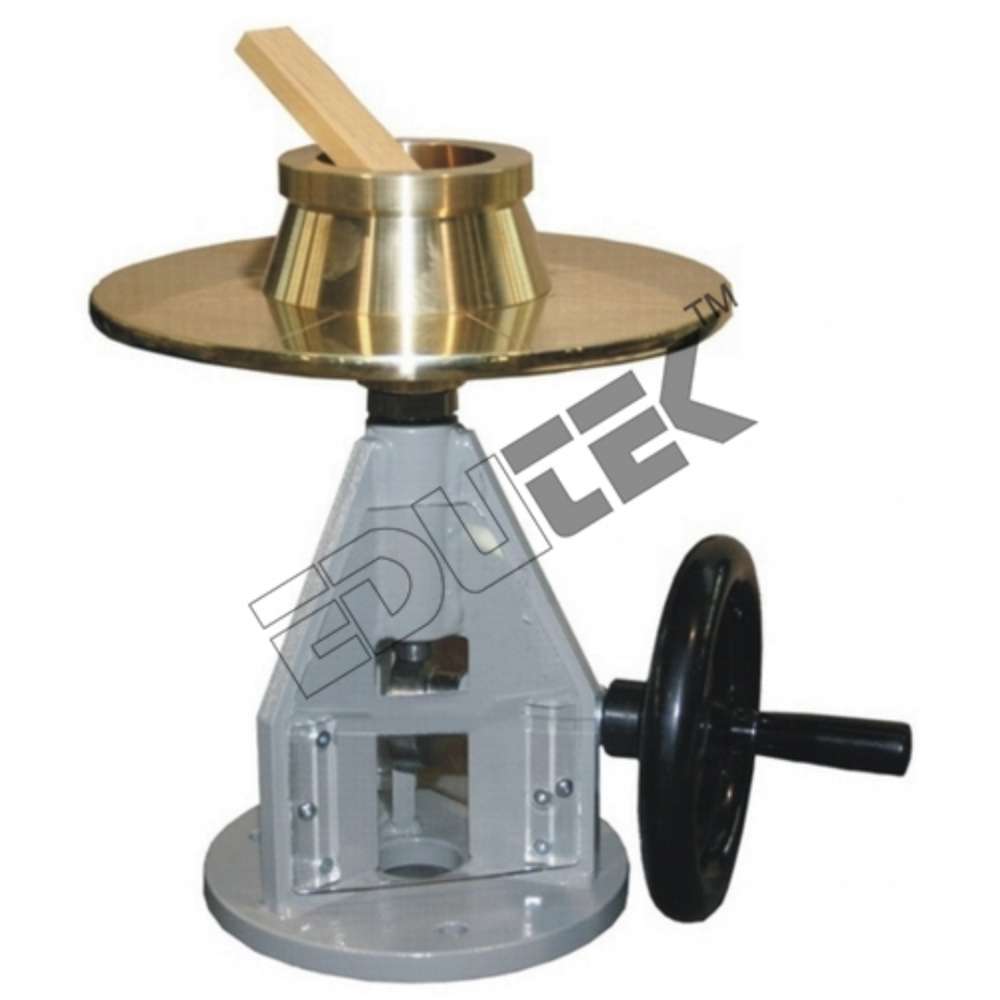 Flow Table - Cast-bronze, 254 Mm Diameter; Heavy-duty Frame, 4.1 Kg Weight | High Accuracy, Manual Operation, Flow Consistency Measurement