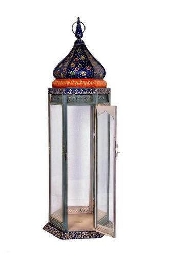 Hand painted Iron Lamp