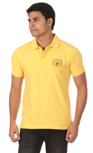 Solid Polo T-Shirt Yellow