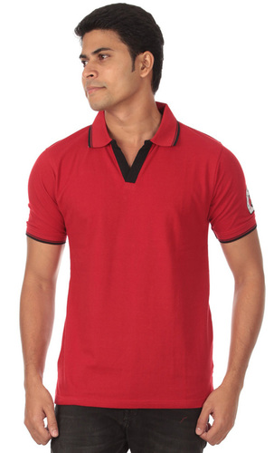 Solid Polo T-Shirt Red