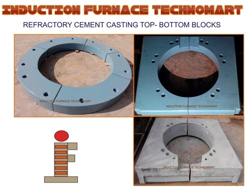 REFRACTORY CEMENT CASTING TOP- BOTTOM BLOCKS