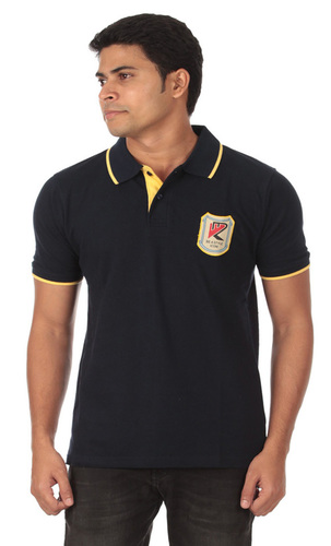 Solid Polo T-Shirt Navy Blue