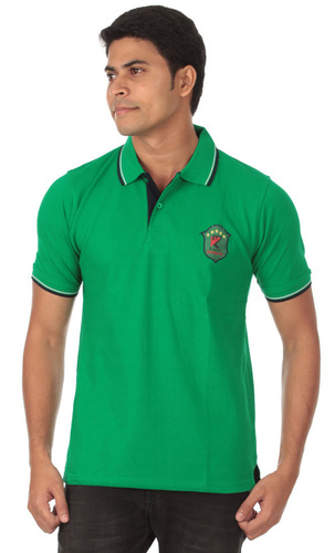 Solid Polo T-shirt Green