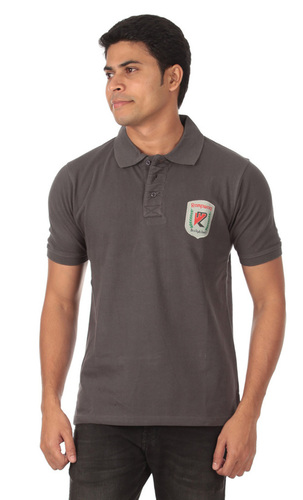 Solid Polo T-shirt Dark Grey