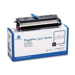 Konica Minolta Page Pro 1300 Series Black Toner - 100x200x50 mm, High Yield 3000 Pages, Sharp Text, Easy Install