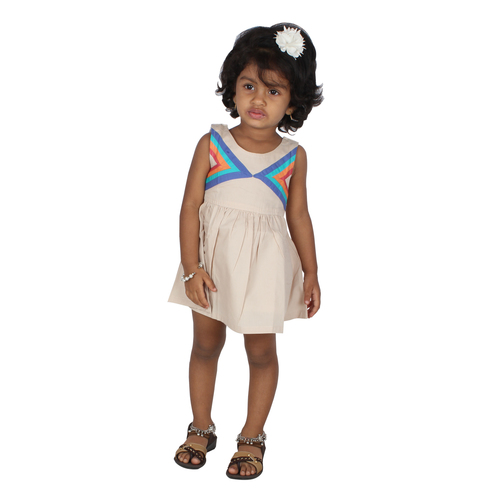 Bubu Cream Sandal waist frock