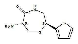 (2S,6R)-6-Amino-2-(2-thienyl)-1,4-thiazepan-5-one