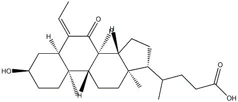 (3alpha,5beta,6E)-6-Ethylidene-3-hydroxy-7-oxochol