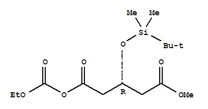 (3R)-3-(tert-Butyldimethylsilyl)oxypentanedioate-1