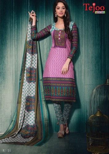Cotton Printed Unstitch Suits Lakshita