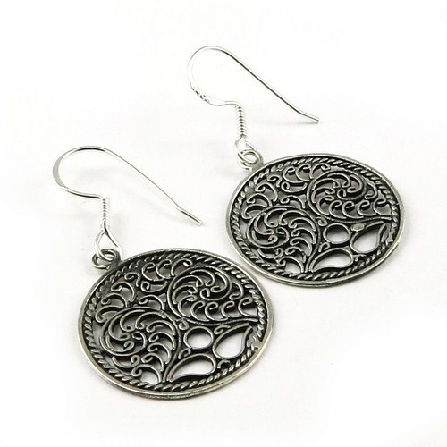 Antique !! 925 Sterling Silver Earring