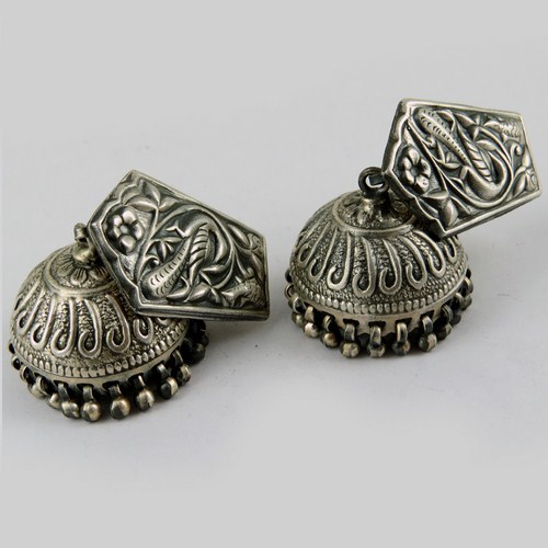 Change Your Attitude !! Antique 925 Sterling Silver Earring