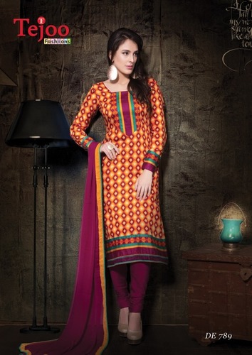 Printed Cotton Unstitch Suits Marvellous