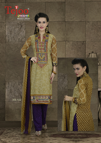 Mehendi Chiffon Dupatta Cotton