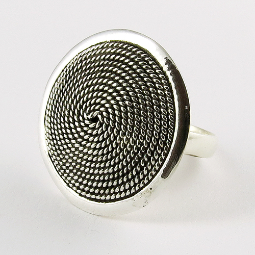 Wiring On Surface !! Engraving 925 Sterling Silver Ring