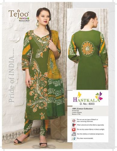 Hastkala Cotton Unstitched Batik Print Suits-03