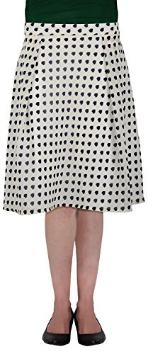 Rampwaq Women's Georgette Skirt (White)