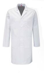Lab Coat - 100% Cotton Drill, 210 GSM | Long Sleeves, 1 Chest Pocket, 2 Lower Pockets, Velcro Front Opening, Available in Multiple Colors