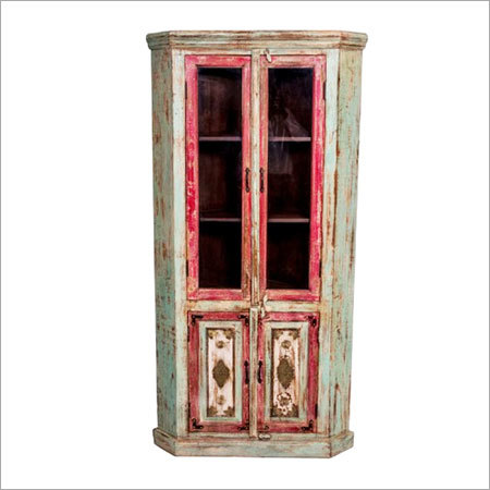 Wooden Corner Bookcase
