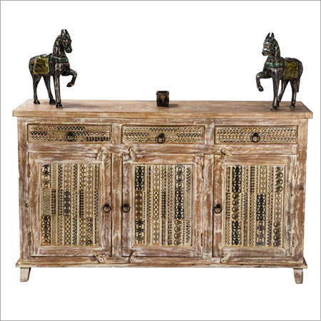 Brass Pattern Cabinet
