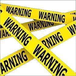 Warning Tapes - 3 Inch Width, 500 Mtr Length, 25 Micron Thickness | Yellow Plastic Manual Warning Signal