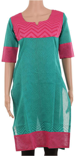 Blue Cotton Kurti