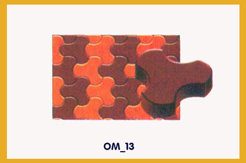 Paver Block Moulds - Plastic Material, 300x300 mm Size | Ideal for Block Making, Weight Range: 100-1000 Grams
