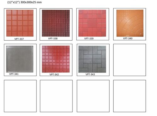 Tiles Rubber Moulds - Rubber Material, Square Shaping Mode, Weight 100-1000 Grams | Ideal for Custom Tile Making and Design