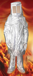 Fire Entry Suit - Cotton Size 36-38 40-42 | Aluminized & Non-Aluminized Silver High Heat Resistance up to 1650oC