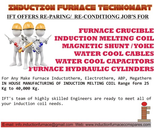 REPARING FURNACE COIL , CABLE , CYLINDERS