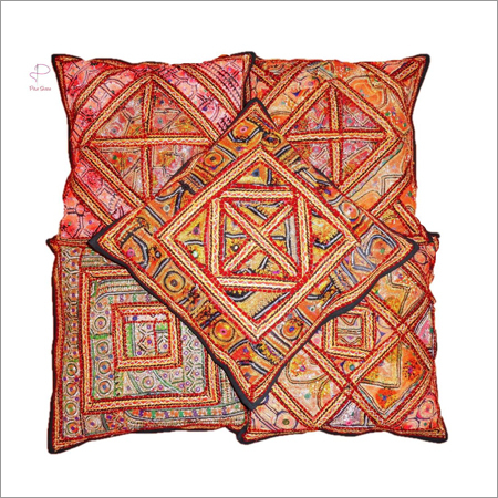 Printed Cotton Cushion Cover - 100% Cotton, Square Shape, Custom Colors and Styles | Fade Resistant, Vibrant Patterns, Expertly Crafted
