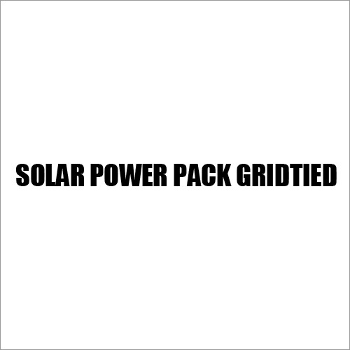 Solar Grid Tied Power Pack