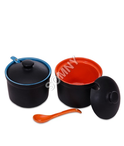 BLACK MAT PICKLE JAR 2 Pcs.