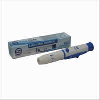White And Blue Blood Lancet Pen